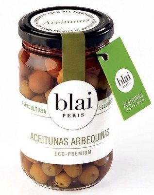 Olives ecològiques arbequines 160gr Blai Peris