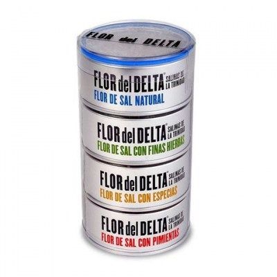 Pack flor de sal del Delta 4 sabors x 60g